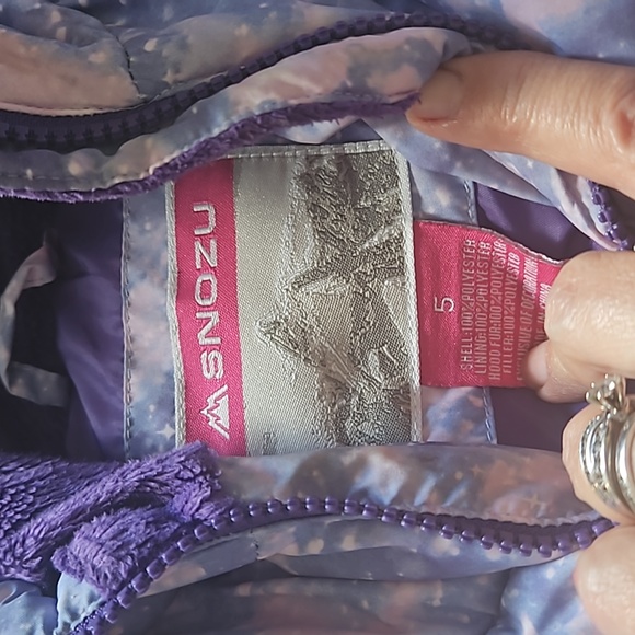 Girls puffer winter jacket - Picture 2 of 4